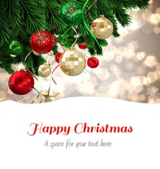 Poster - Composite image of happy christmas