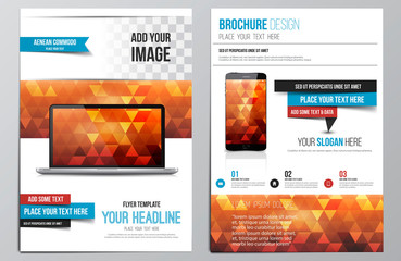 Wall Mural - brochure design template