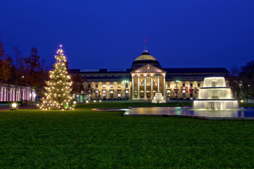 Sticker - Wiesbaden, das Kurhaus in der Adventszeit (2014)