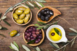 olio e olive assortite