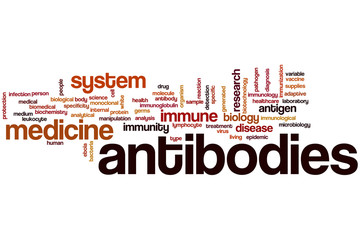 Sticker - antibodies word cloud