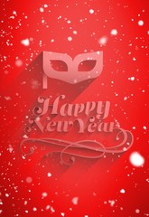 Poster - Composite image of snow falling