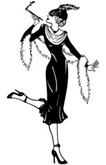 Wall Mural - Stylish Thirties Gal