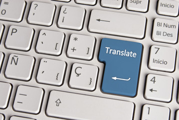 Wall Mural - language concept, translate keyboard key.