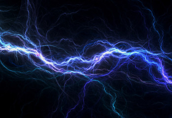 blue electric lighting, abstract electrical background