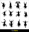 Silhouettes for advertising banner