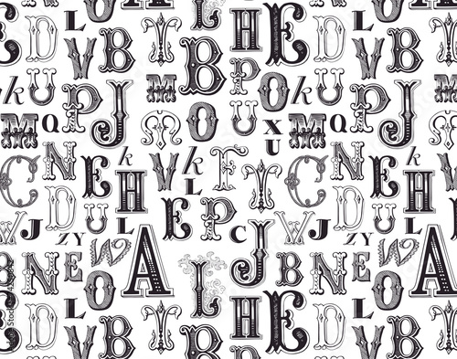 Fotografie, Obraz Seamless pattern - pattern included into the swatches box