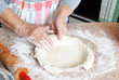 © Sylvie Bouchard - Old hands making pie crust