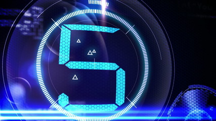 Aufkleber - Countdown to 2015 in technology style