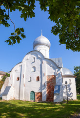 Sticker - Church of St. Vlasy in Veliky Novgorod, Russia. Was build in 140