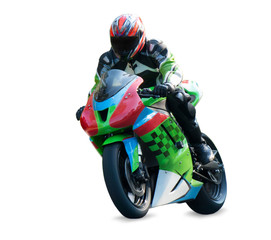 Wall Mural - Motorcycle racer