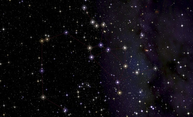 constellation of sagittarius in front of the milky way.