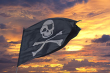 Waving Pirate Flag Jolly Roger