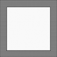 Frame, Black, White Gingham Check, Square Polka Dot Copy Space
