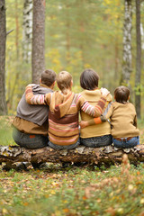 Wall Mural - Family of four