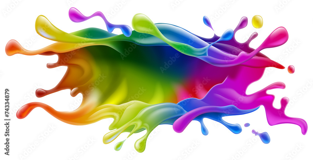 Paint splash design - obrazy, fototapety, plakaty 