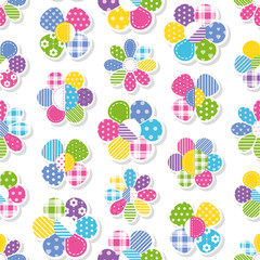 Wall Mural - flowers collection pattern