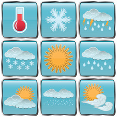 day weather colour icons set