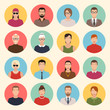 © edel28 - male and female character faces avatars in flat style
