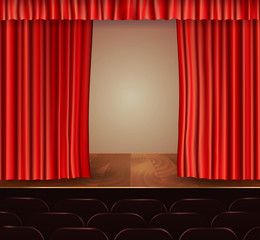 Poster - Theater curtains background