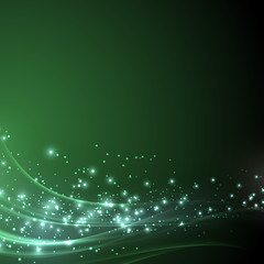 Wall Mural - Green sparkle shimmering abstract background
