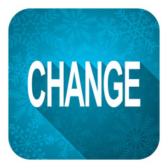 Aufkleber - change flat icon, christmas button