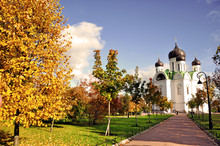 Russian Church In Pishkin, St. Petersburg.