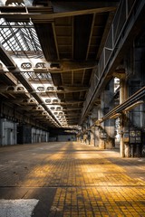  Dark industrial interior
