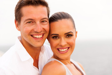 Wall Mural - young couple on cruise ship portrait