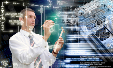 Wall Mural - generation new computer technology
