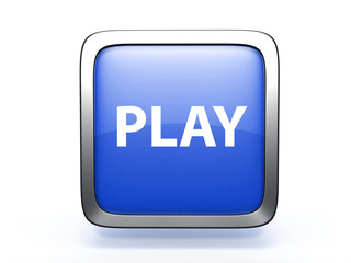 play square icon on white background