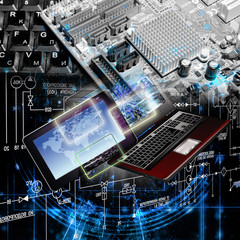 Wall Mural - generation new computer technology