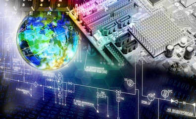 Wall Mural - computer technology