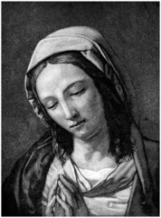 Poster - Christian Faith - Virgin Mary : Praying