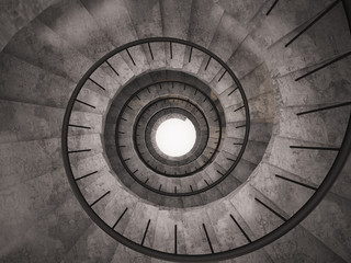 Papier Peint - spiral staircase