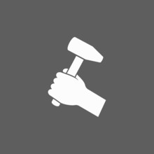 Hammer In Hand Icon