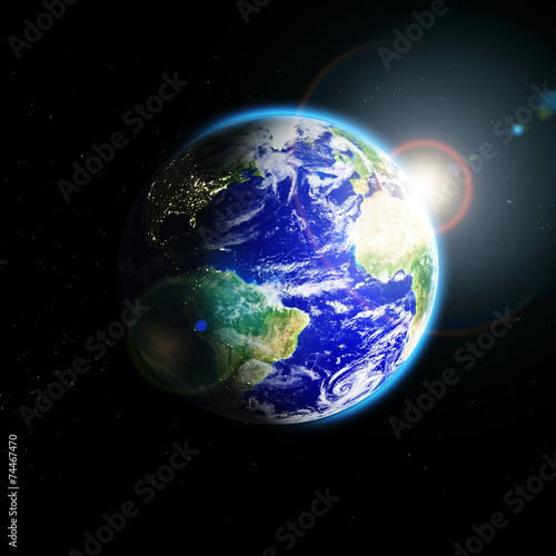 Planet Earth In Space Buy This Stock Illustration And