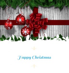 Poster - Composite image of christmas card