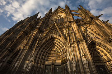 Wall Mural - Cologne cathedral cloudscape