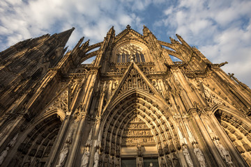 Cologne cathedral cloudscape