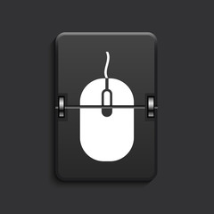 Wall Mural - vector modern scoreboard black icon.