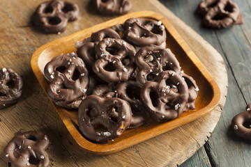 Canvas Print - Homemade Chocolate Covered Pretzels