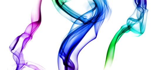 Set of colored smoke