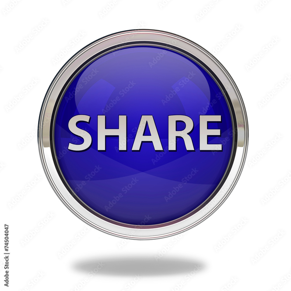 share pointer icon on white background