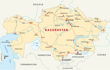  kazakhstan road map