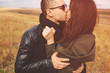 © arthurhidden - Landscape portrait of young beautiful stylish couple sensual and