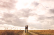 © arthurhidden - Landscape portrait of young beautiful stylish couple sensual and