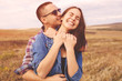 © arthurhidden - Landscape portrait of young beautiful stylish couple sensual and