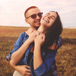 © arthurhidden - Landscape portrait of young beautiful stylish couple sensual and