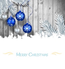 Poster - Composite image of christmas card